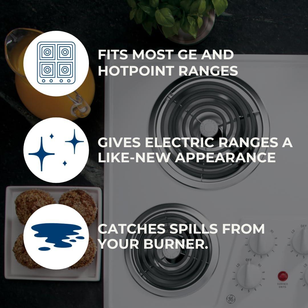 imageGE GE3618CA Chrome Kit Drip Pans