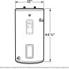 imageGE Appliances 30 Gallon Electric Water Heater with Adjustable Thermostat Short 240 VoltSmart 30 Gallon  10 Yr Warranty