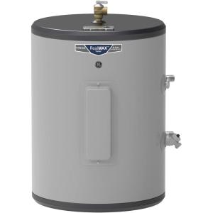 imageGE Appliances 18 Gallon Versatile Electric Water Heater with Adjustable Thermostat ampamp Drain Valve Side Port Lowboy Point of Use 240 Volt18 Gallon
