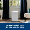 imageGE Portable Dehumidifier 50 Pint Daily Output with Smart Dry for Wet Spaces Drain Hose for Auto or Manual Drainage Ultra Quiet Perfect for Basement Bedroom Bathrooms White25 Pint