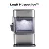 imageGE Profile Opal 20 Ultra Nugget Ice Maker with Scale Inhibiting Filter Scoop Included 38 lbs in 24 Hours Pellet Ice Machine with WiFi ampamp Smart Connected BlackStainless Steel