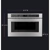 imageGE Profile PWL1126SWSS 12 Cu Ft Microwave Drawer 1000W Sensor Cooking EasyGlide Drawer Touch Controls Stainless Steel