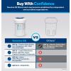 imageGE MWF Refrigerator Water Filter Genuine Replacement Filter Certified to Reduce Lead Sulfur and 50 Other Impurities Replace Every 6 Months for Best Results Pack of 2Pack of 2