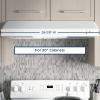 imageGE Under Cabinet Range Hood 2Speed 30Inch Kitchen Exhaust Fan Cooktop Lighting amp Included Filter Kitchen Essentials Top or Rear Exhaust Capability 200 CFM WhiteWhite