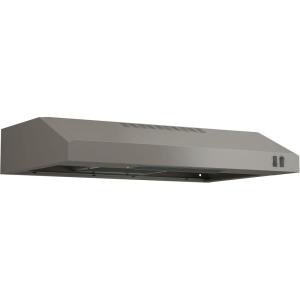 imageGE Under Cabinet Range Hood 2Speed 30Inch Kitchen Exhaust Fan Cooktop Lighting amp Included Filter Kitchen Essentials Top or Rear Exhaust Capability 200 CFM WhiteFingerprint Resistant Slate