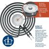 imageGE SensiTemp Coil Cooktop Replacement 4 Pack 2 8 Elements amp 2 6 Elements