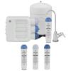 imageGE 3 Stage Reverse Osmosis Under Sink Water Filtration System with Faucet amp Filters  Reduces 95 Impurities Including Lead Chlorine Arsenic GXRQ18NBN FQ18PN FQ18MNGXRQ18NBN Second Filter Set Included